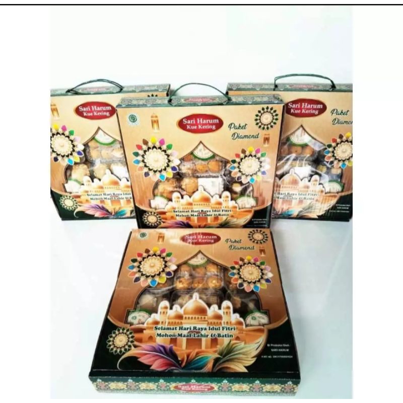 

paket kue lebaran/hampers idul Fitri/sari harum diamond/grosir kue lebaran