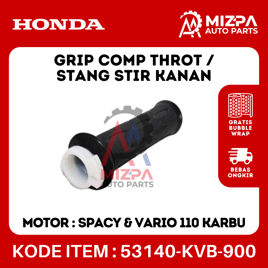 HONDA 53166-KVB-900 53140-KVB-900 Grip Comp Throt Stang Stir Kiri Kanan Spacy Vario 110