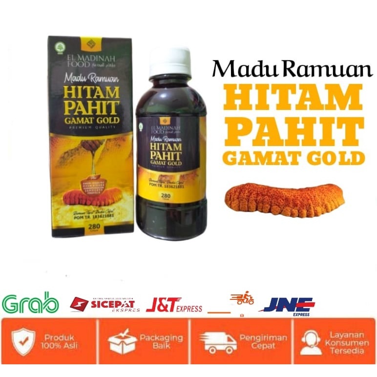 

Madu Ramuan Madu Hitam Pahit Gamat Gold-El Madinah Food 280gram| Ramuan tepat reaksi cepat