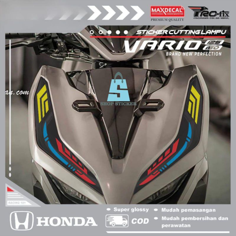 Stiker alis vario new 125/150 | sticker lampu alis vario NEW