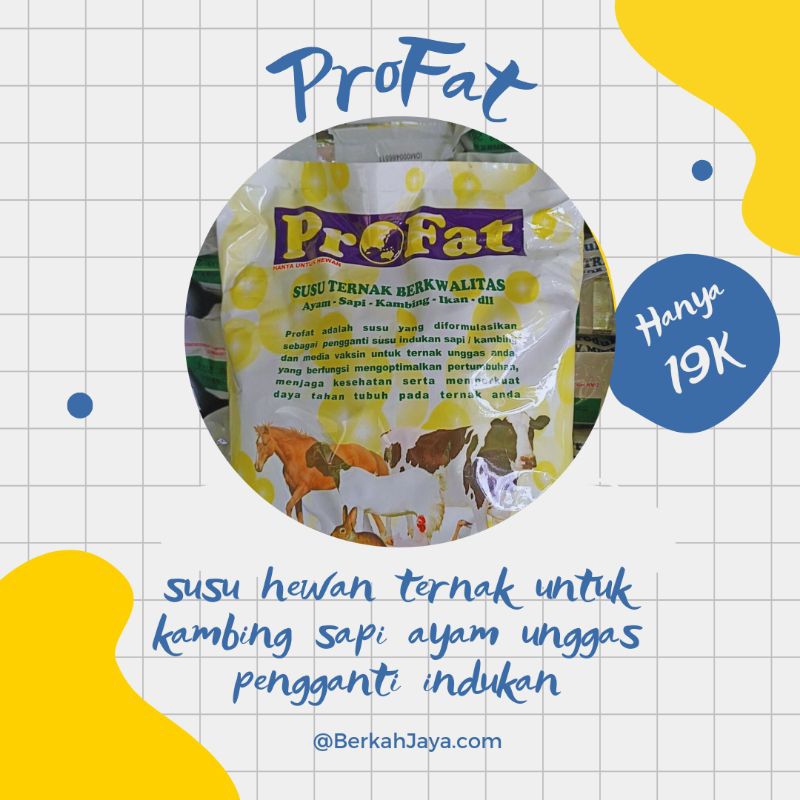 SUSU PROFAT susu hewan ternak untuk kambing sapi ayam unggas pengganti indukan