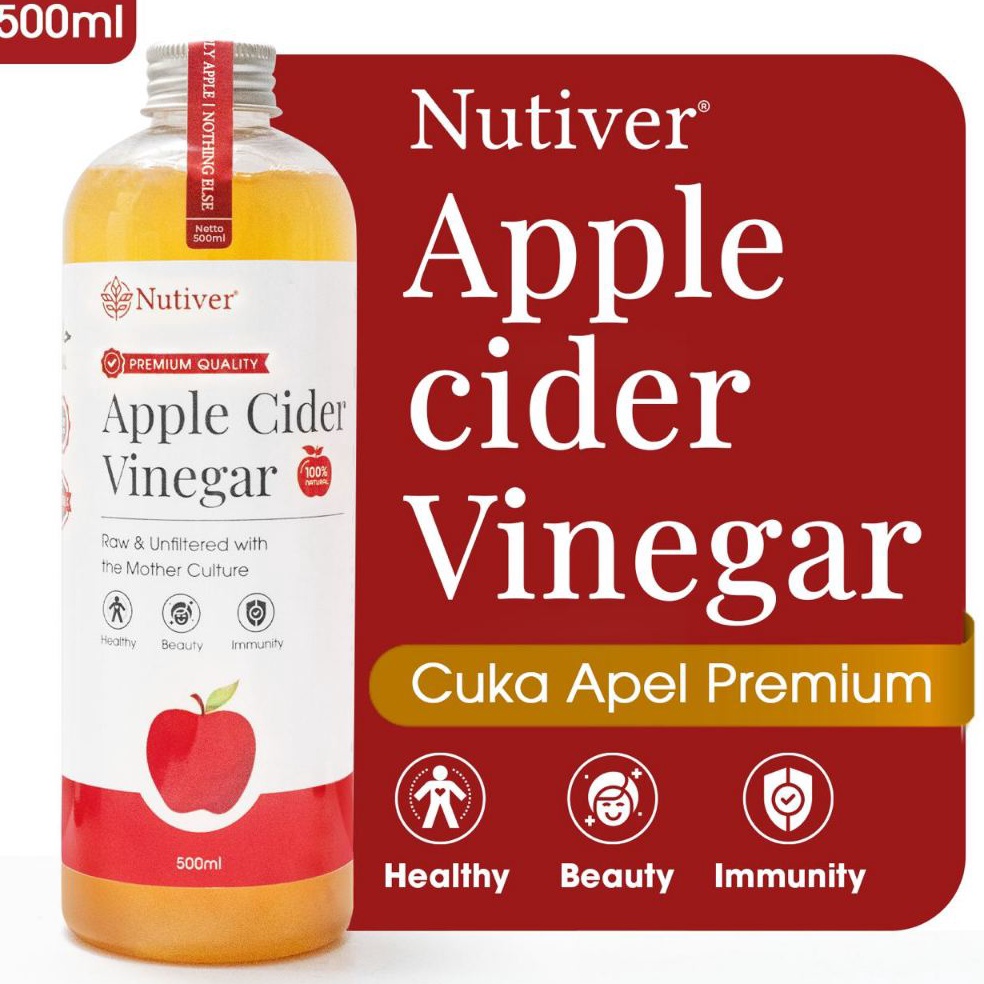 

BEW662 STAR Cuka Apel Organik With The Mother Nutiver 5ml Apple Cider Vinegar Minuman Diet dan Kesehatan