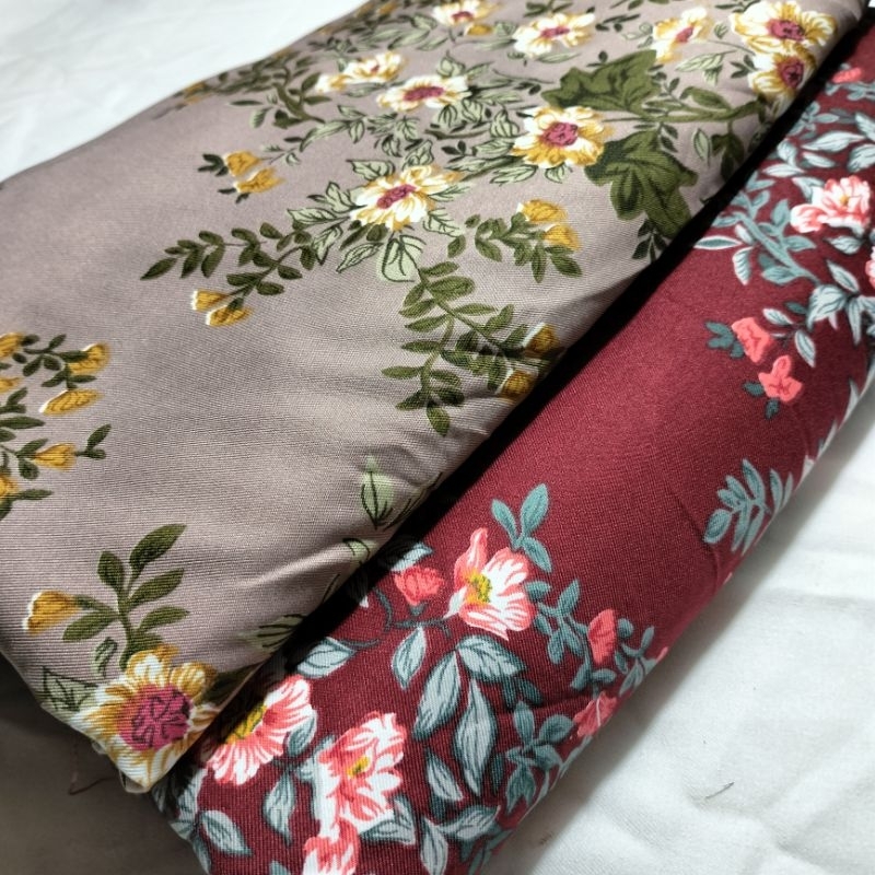 kain shakila kiloan motif bunga sakura