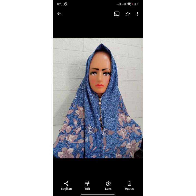 HIJAB INSTAN PERSEGI EMPAT MOTIF RESLETING