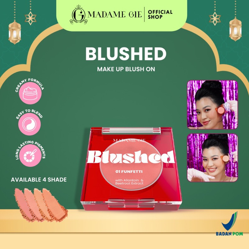 Madame Gie Blushed Moment / Madame gie blush on / Madame gie blused on