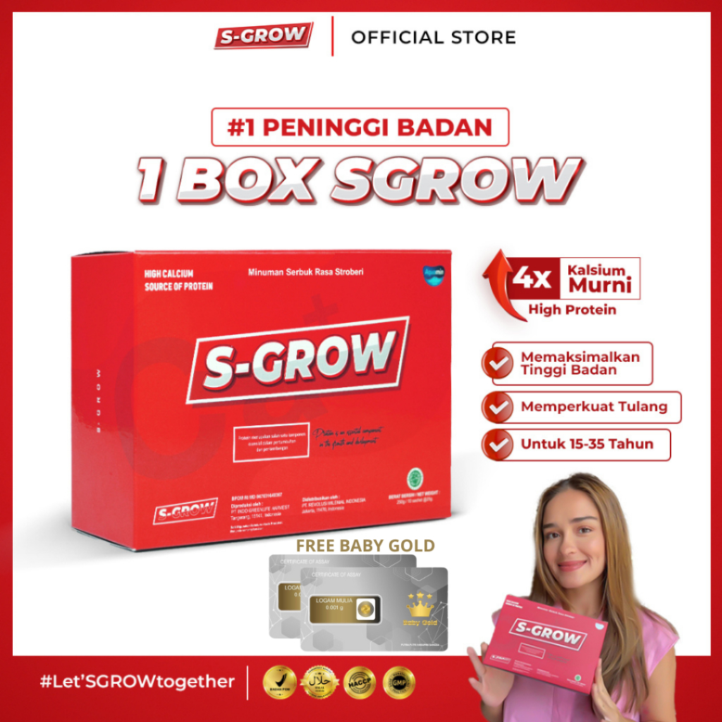 

Suplemen Peninggi Badan S-GROW Susu Peninggi Badan Terbaik No 1 Original @SUPLEMEN_ORIGINAL99