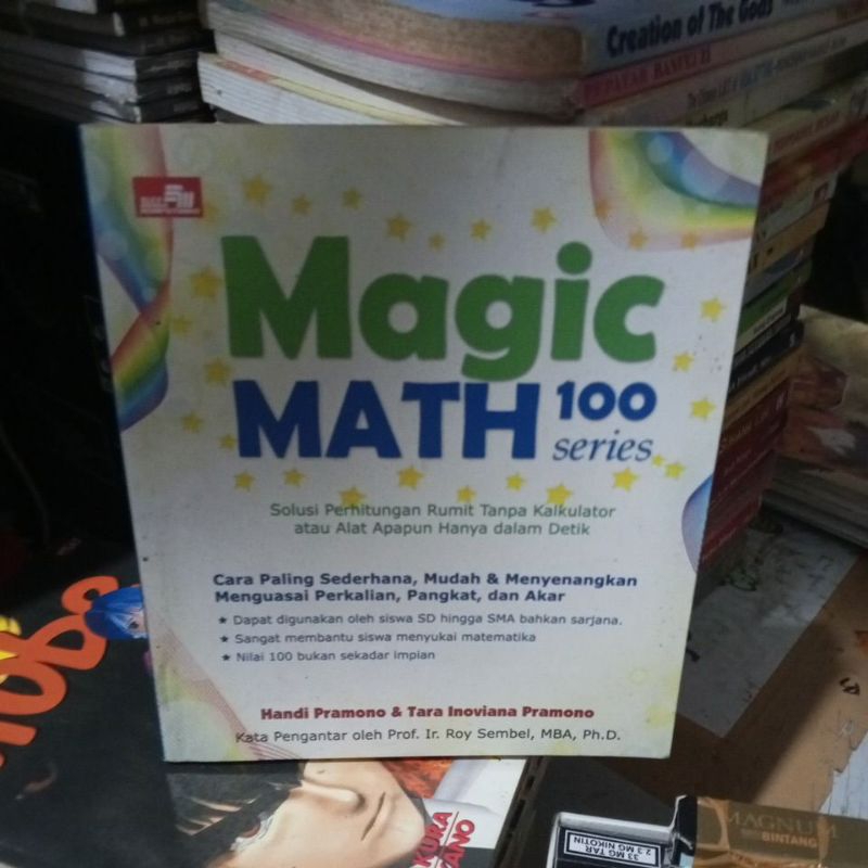 BUKU MAGIC MATH 100 series(solusi perhitungan rumit  Tampa kalkulator atau alat apapun hanya dalam d