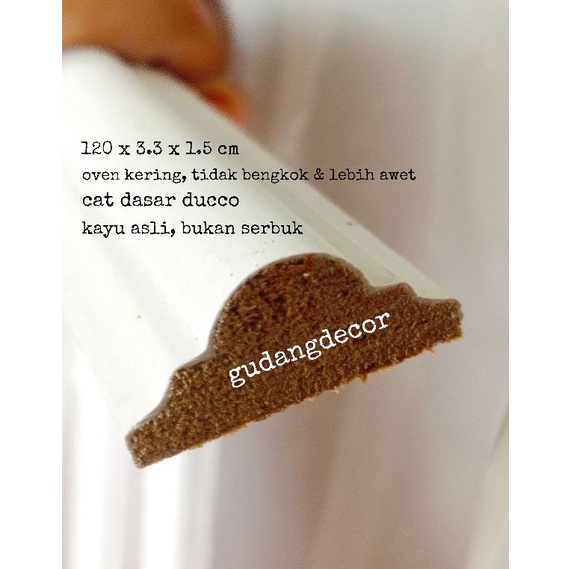 Bagus Dipakai wall moulding lis profil Wood plank panel kayu bukan serbuk tidak bengkok