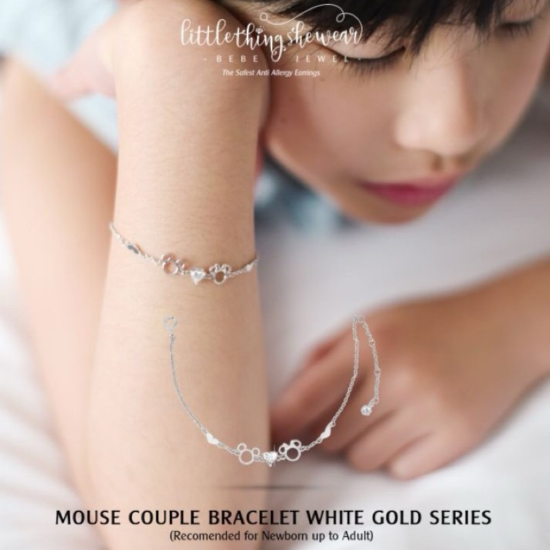 GELANG MICKEY MINNIE MOUSE COUPLE SERIES ORIGINAL LITTLETHINGSHEWEAR