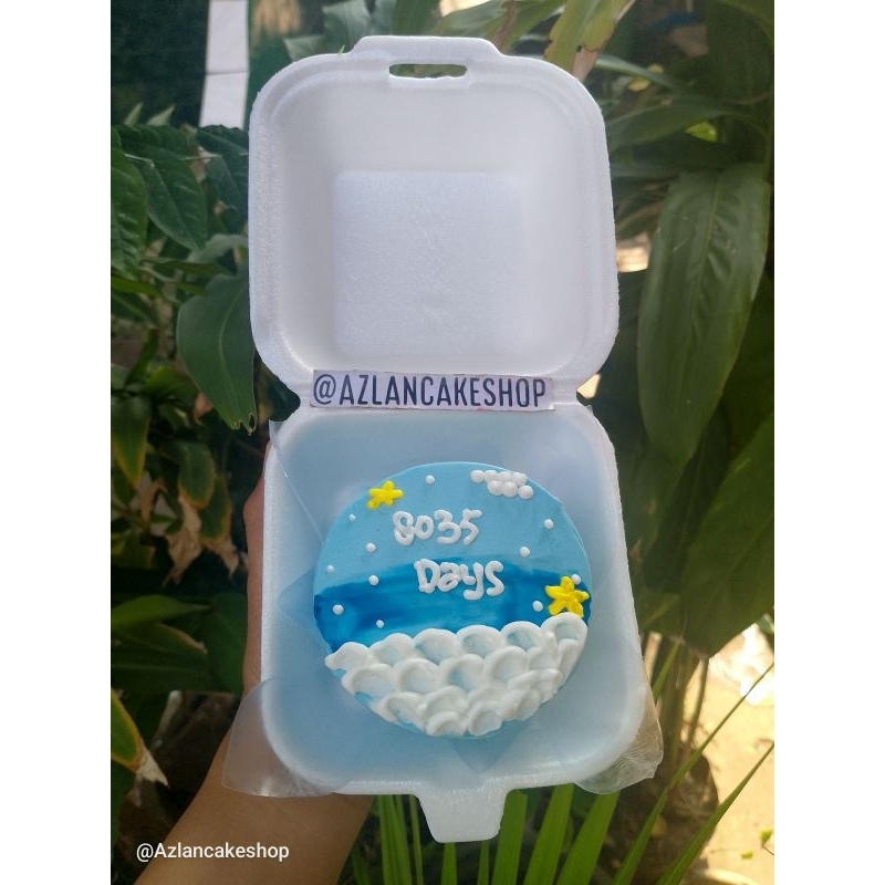 

Ready mini cake ukuran 10 gradasi carakter simpel korean cake bento cake launch box cake