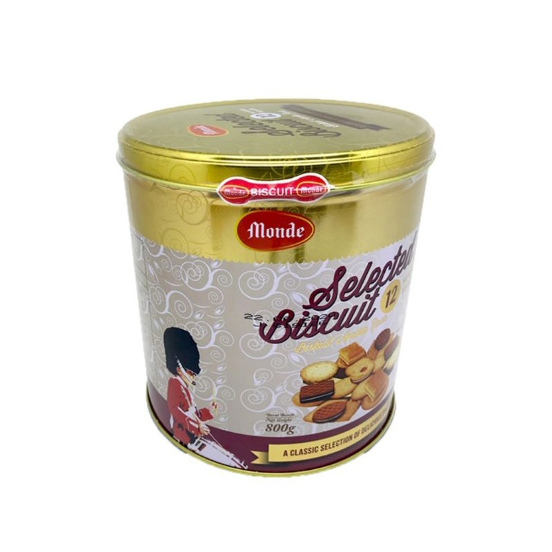 

MONDE Selection Biscuit Gold 800gr/Kue Kaleng Monde Gold Selection 800 gr/Biskuit Kaleng Monde Selection 800g