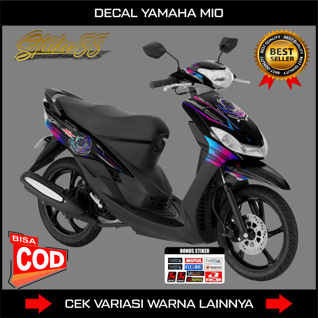 Decal Mio Smile Full Body Stiker Mio Smile Full Body Striping Mio Smile Variasi Decal / aksesoris mi