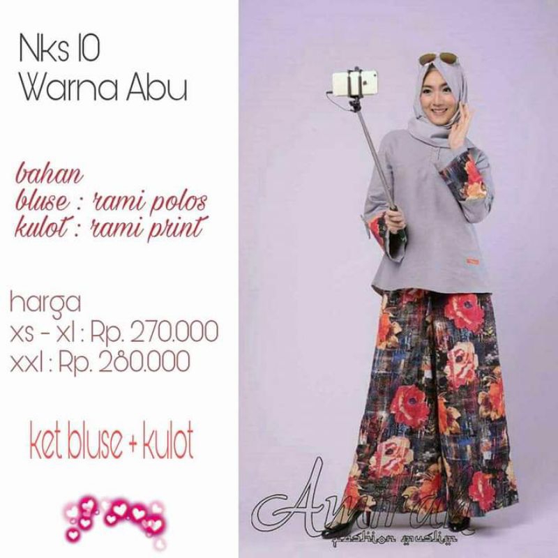 Sale Gamis Nibras /Setelan Kulot Nibras