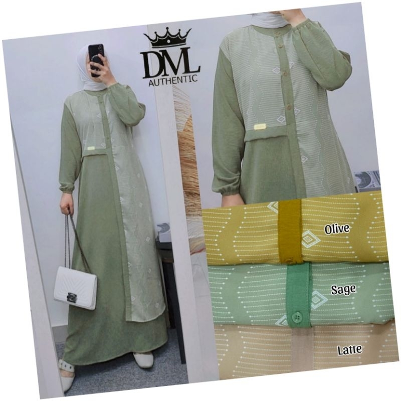 GAMIS DRESS MOTIF ETNIK TERBARU | GAMIS LEBARAN TERBARU MOTIF ETNIK