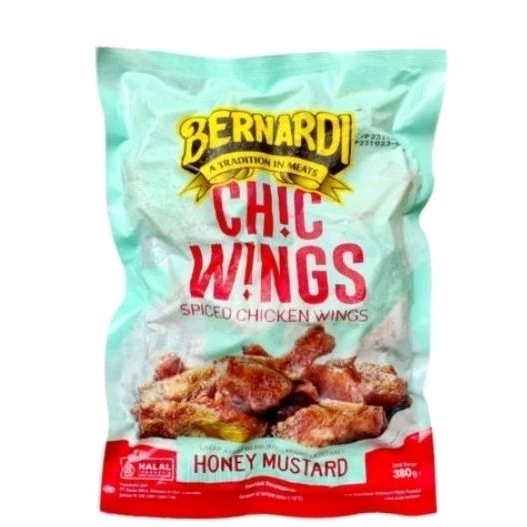 

Bernardi Chicken Wings Honey Mustard / Sayap Ayam Berbumbu | Berat Bersih 380gr