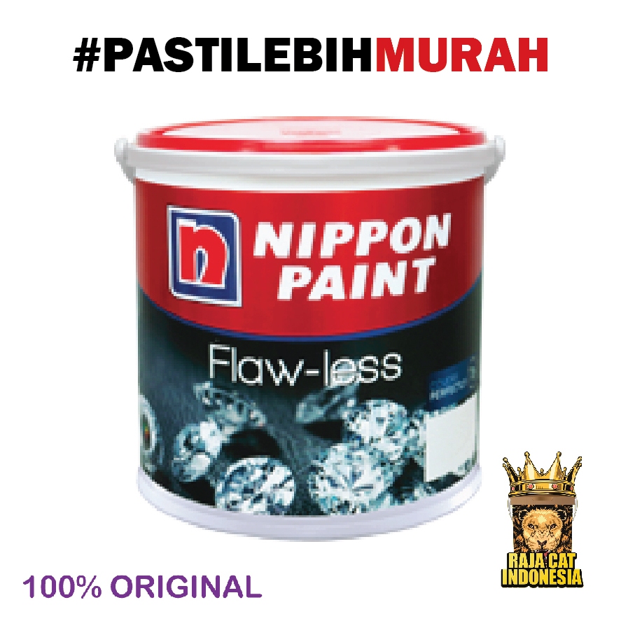 Cat Tembok Interior Nippon Paint Flawless Warna Putih Bersih 2.5 Liter