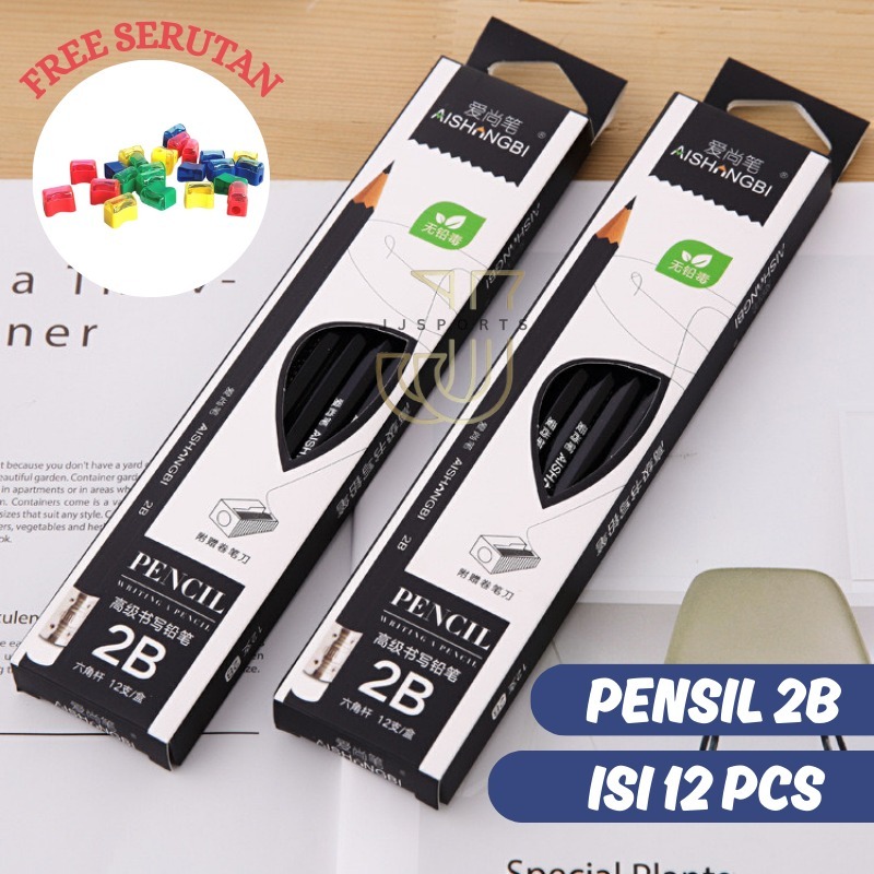 

PENSIL KAYU / PENSIL 2B / PENSIL ALAT TULIS / PENCIL 2B EXAM GRADE ISI 12