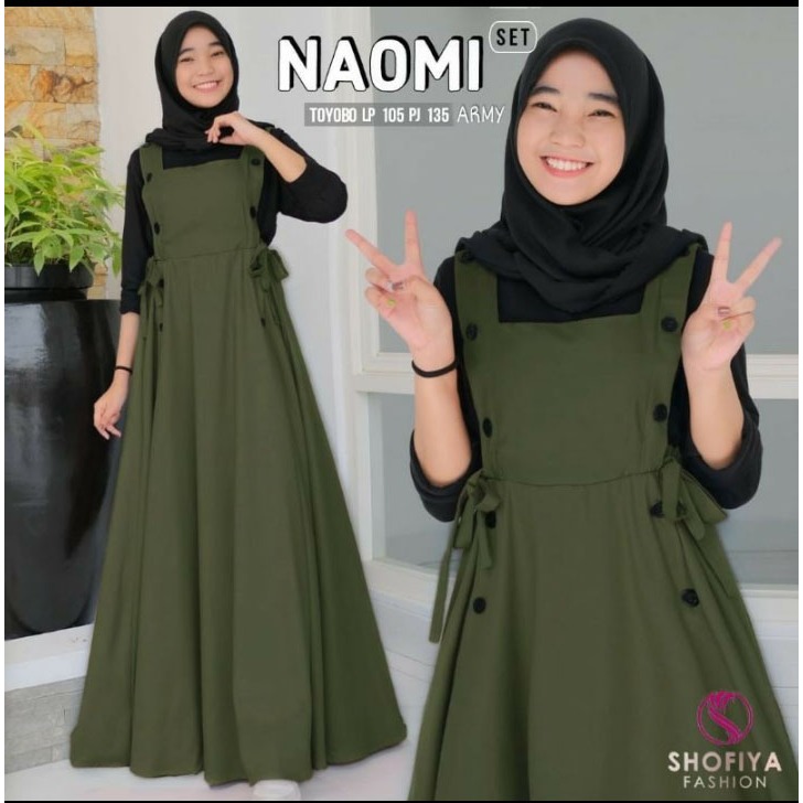 NAOMY overall set remaja terbaru kekinian