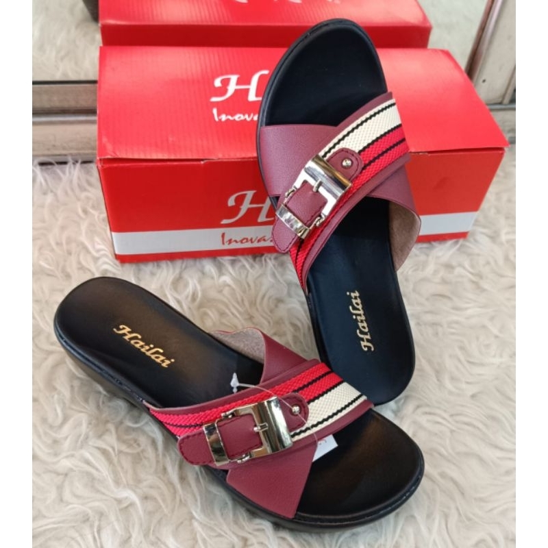 sandal hailai wedges tali silang