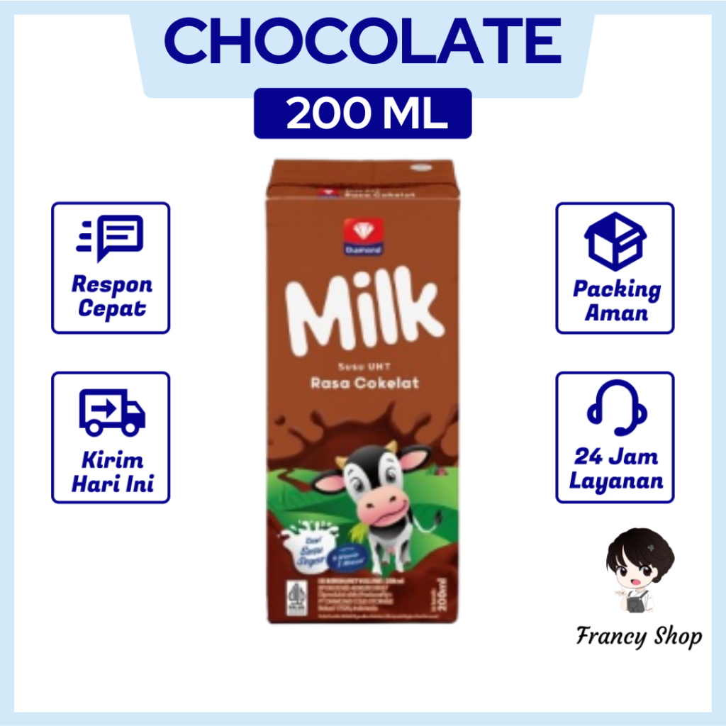 

Susu Diamond UHT Milk Chocolate Sleeve 200 ml