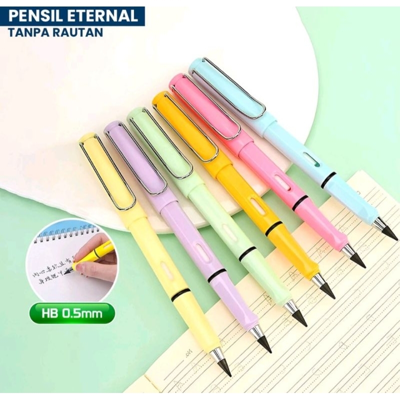 

Pensil Eternal Tanpa Batas HB 0.5mm Tanpa Rautan dengan Penghapus Praktis / Eternal Pensil Magic Tanpa Batas