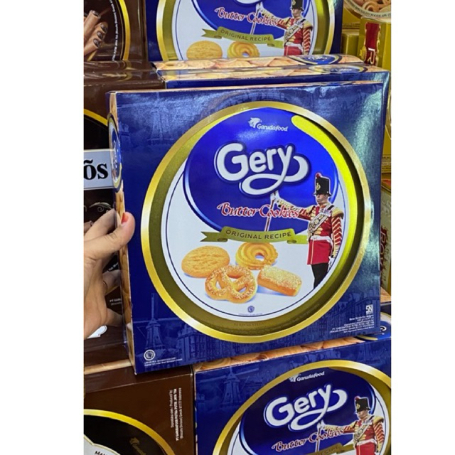 

Gery Hollanda Butter Cookies 450gr Kemasan Kaleng/Gery Biru/Gery Murah