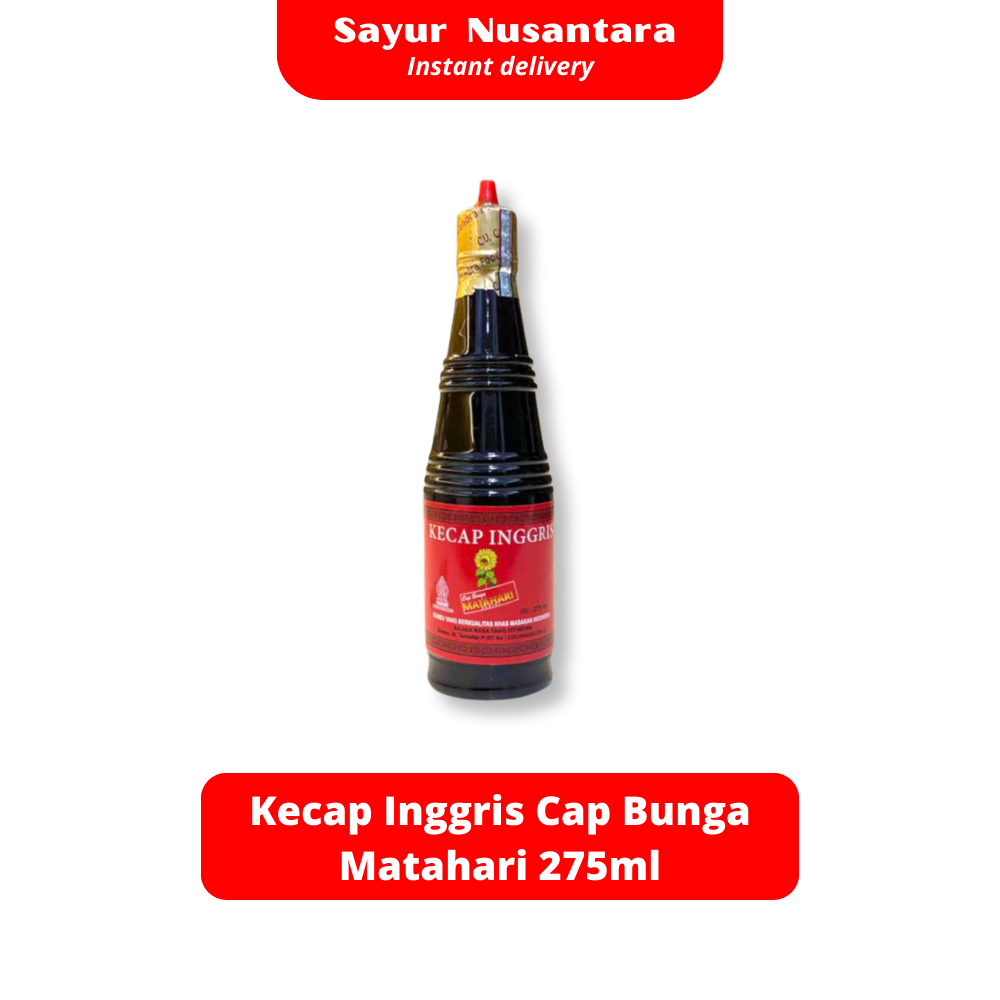 

Kecap Inggris Cap Bunga Matahari 275ml - Sayur Nusantara