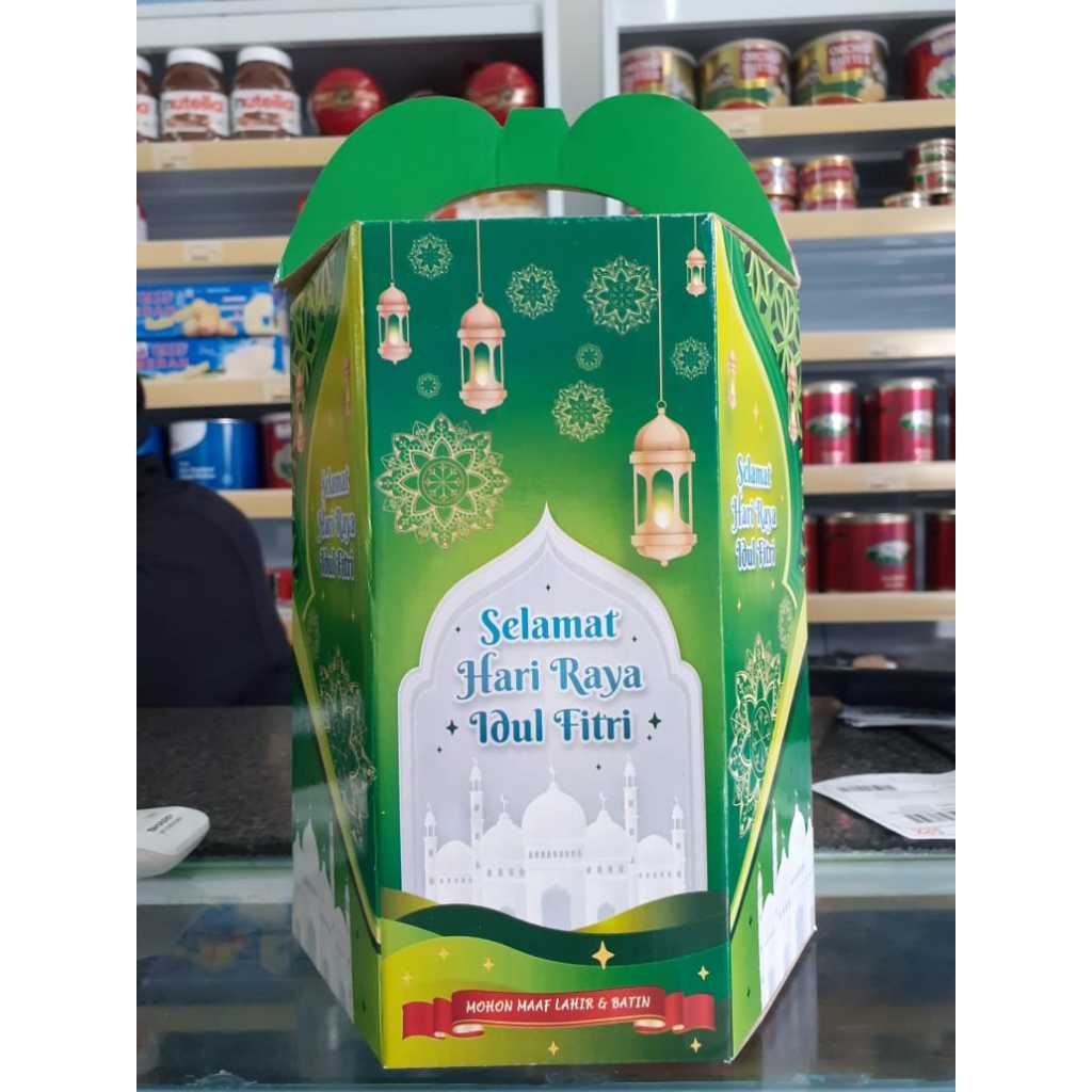 

DUS HAMPERS LEBARAN / BOX IDUL FITRI / SEGI ENAM 22X9X17