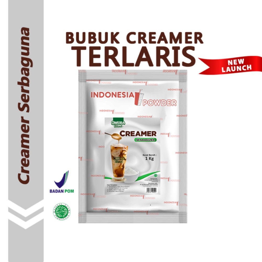 

[TOPPING] Bubuk Creamer / Krimer Nabati Non Diary Krimer Serbaguna 1 Kg Omura Powder