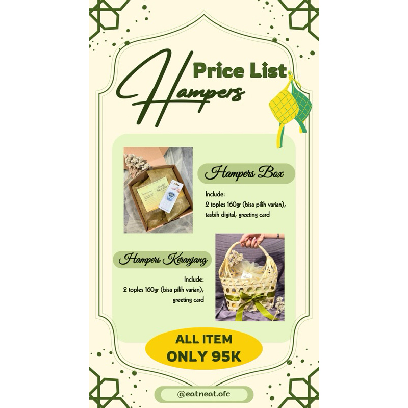 

HAMPERS IDUL FITRI / HAMPERS LEBARAN KERIPIK PISANG
