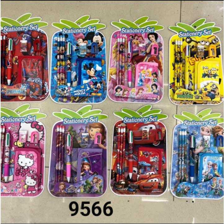 

✨WM✨PAKET ALAT TULIS ANAK KARAKTER LUCU 9566 Stationary Set Sekolah