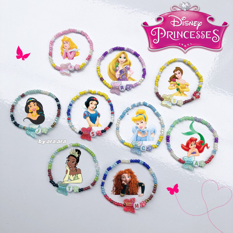 Princess Disney Beads Bracelet | Gelang Manik Princess Disney