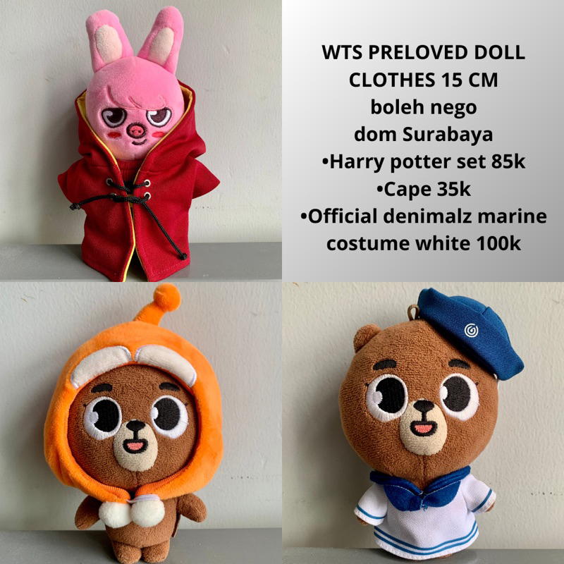 Preloved Doll Clothes Baju Boneka Skzoo Denimalz Kpop 15cm
