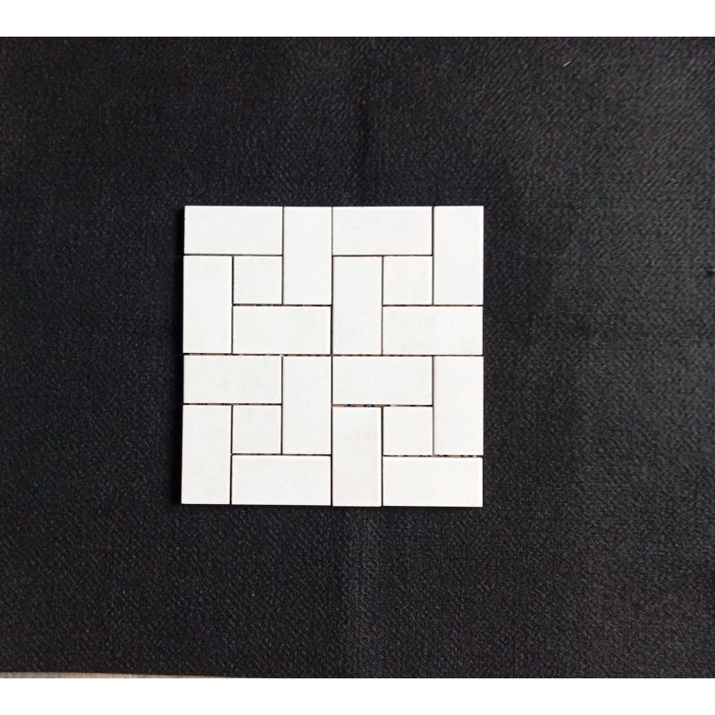 Mosaik lantai/ dinding/ backsplash Keramik tipe Pin wheel