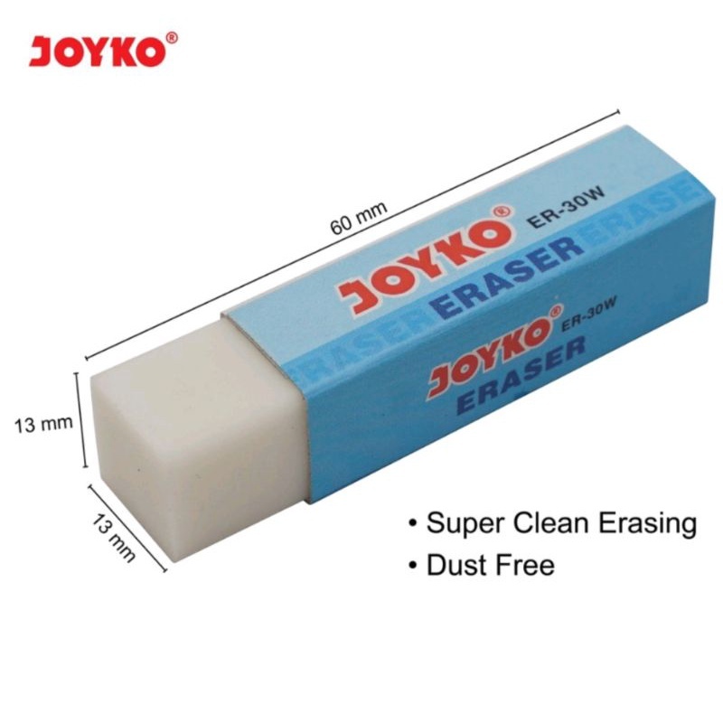 

(1 Biji) Penghapus Joyko ER-30W / Eraser Joyko ER30W / Joyko ER 30W