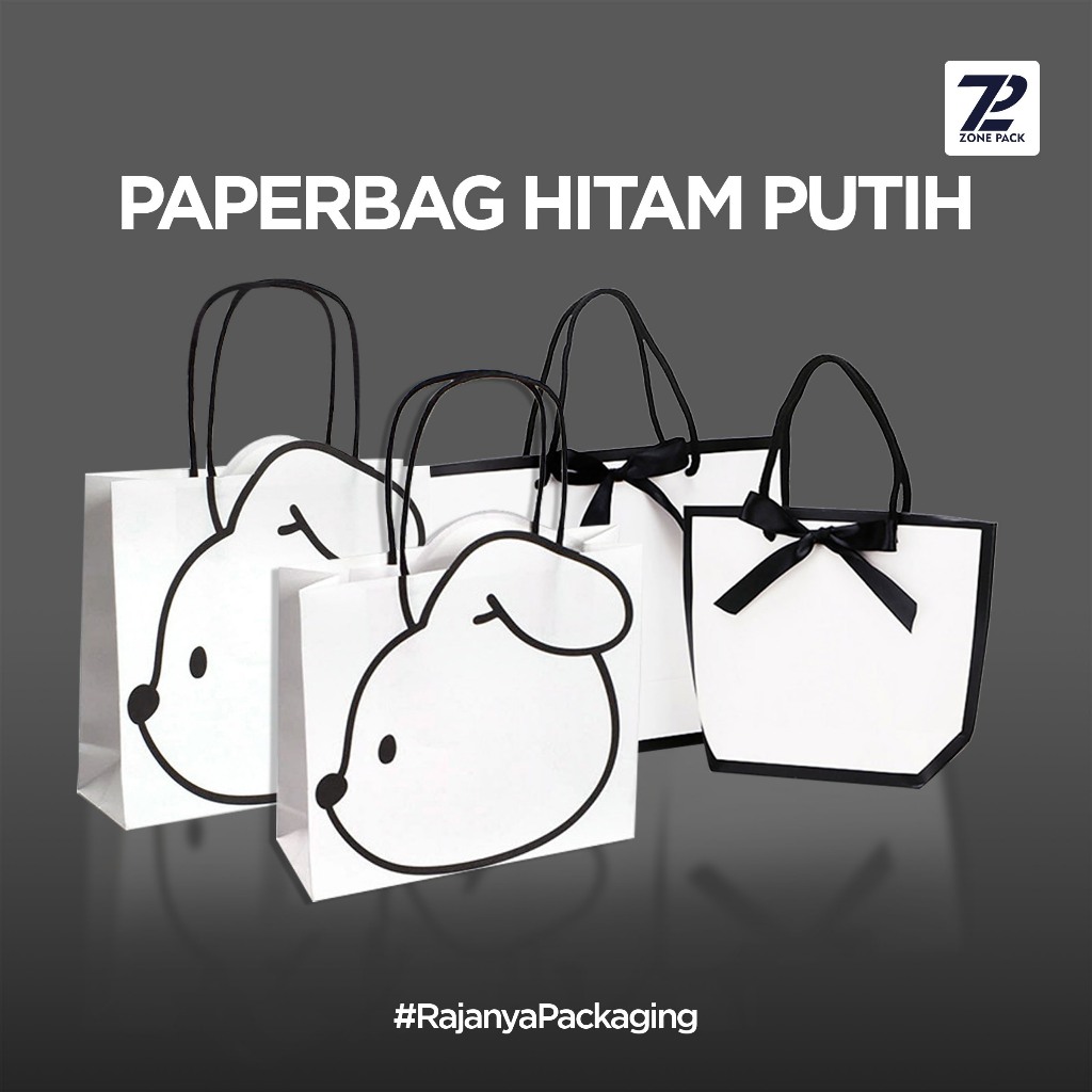 

PaperBag Hitam putih | Tas Kado Putih Pita | Tas Gift Souvenir | Paper Bag Putih Winnie The Pooh