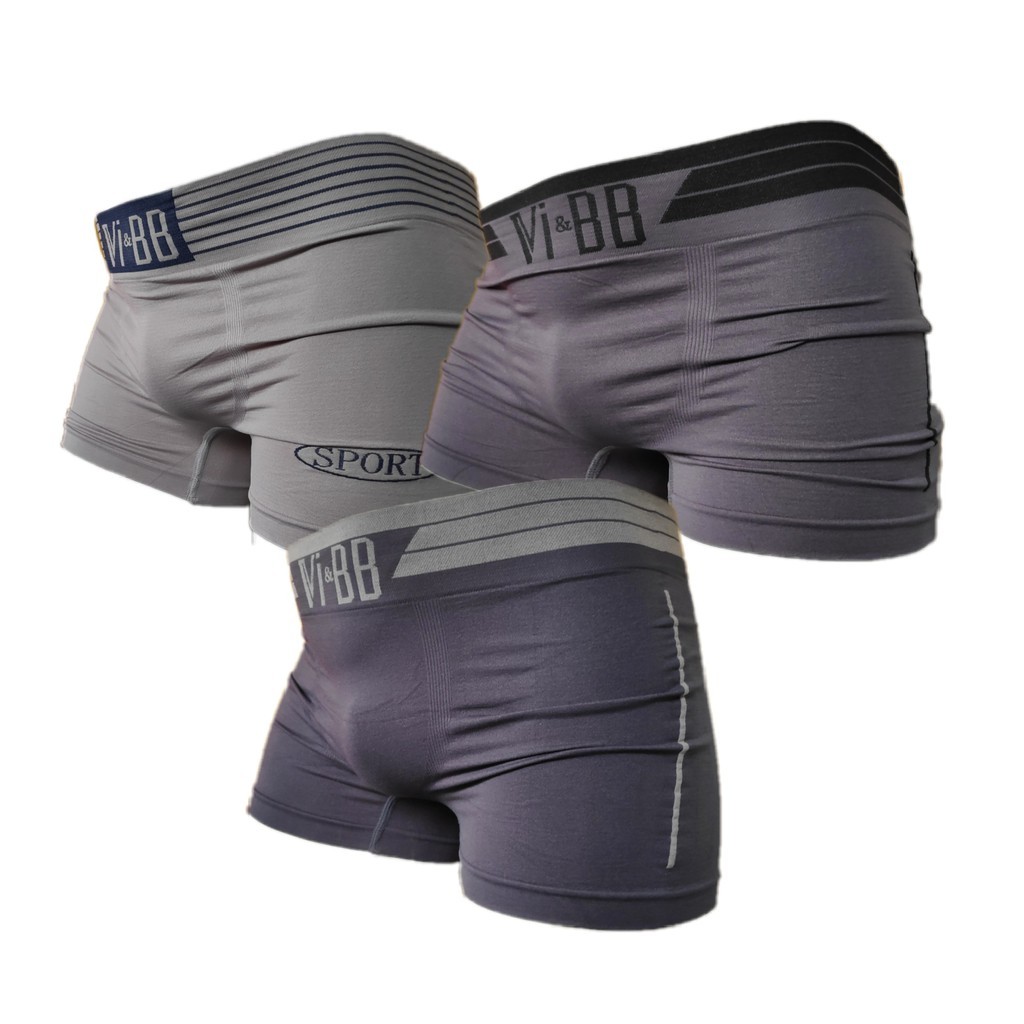 Celana Dalam Pria Boxer Premium Terbaru / Celana Dalam Isi 6 PCS Spandex Tanpa Jahitan VBB V V&BB Vi