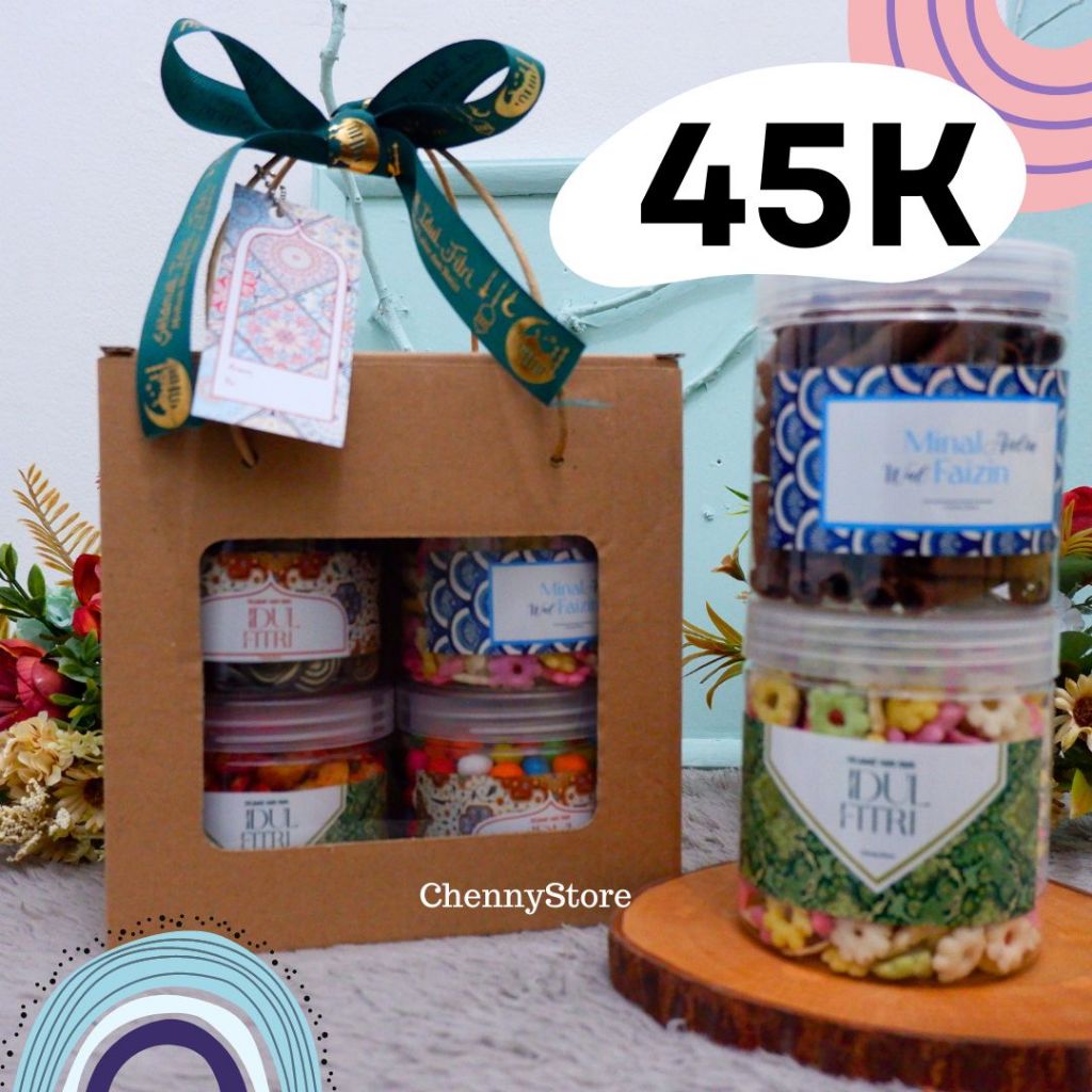 

Hampers murah lebaran ISI 4 (Snack 400ml)