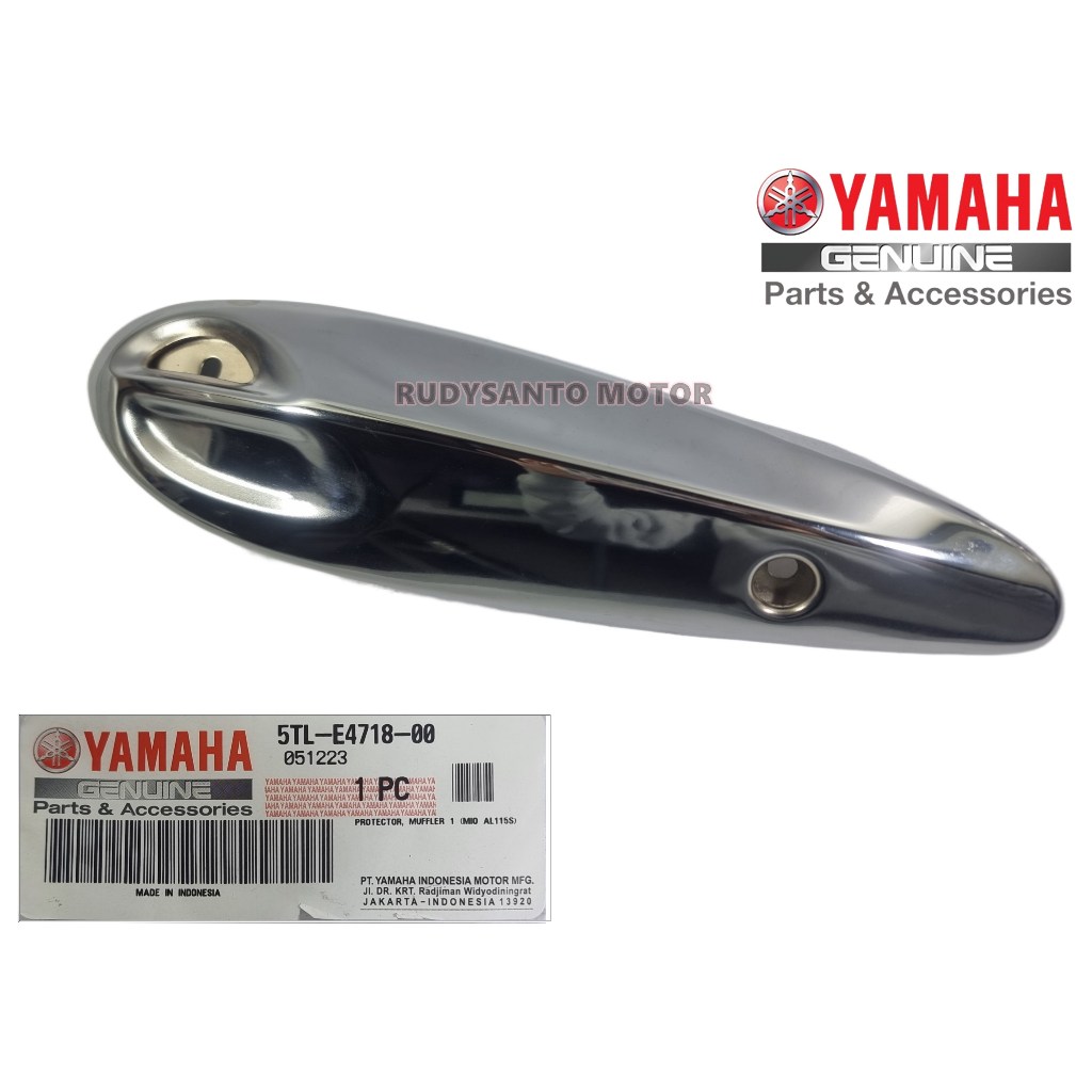 RAR Tameng Knalpot Mio Sporty 2003-2007 Ori YGP Cover Pelindung Chrome Mio 2004 2005 2006 Original