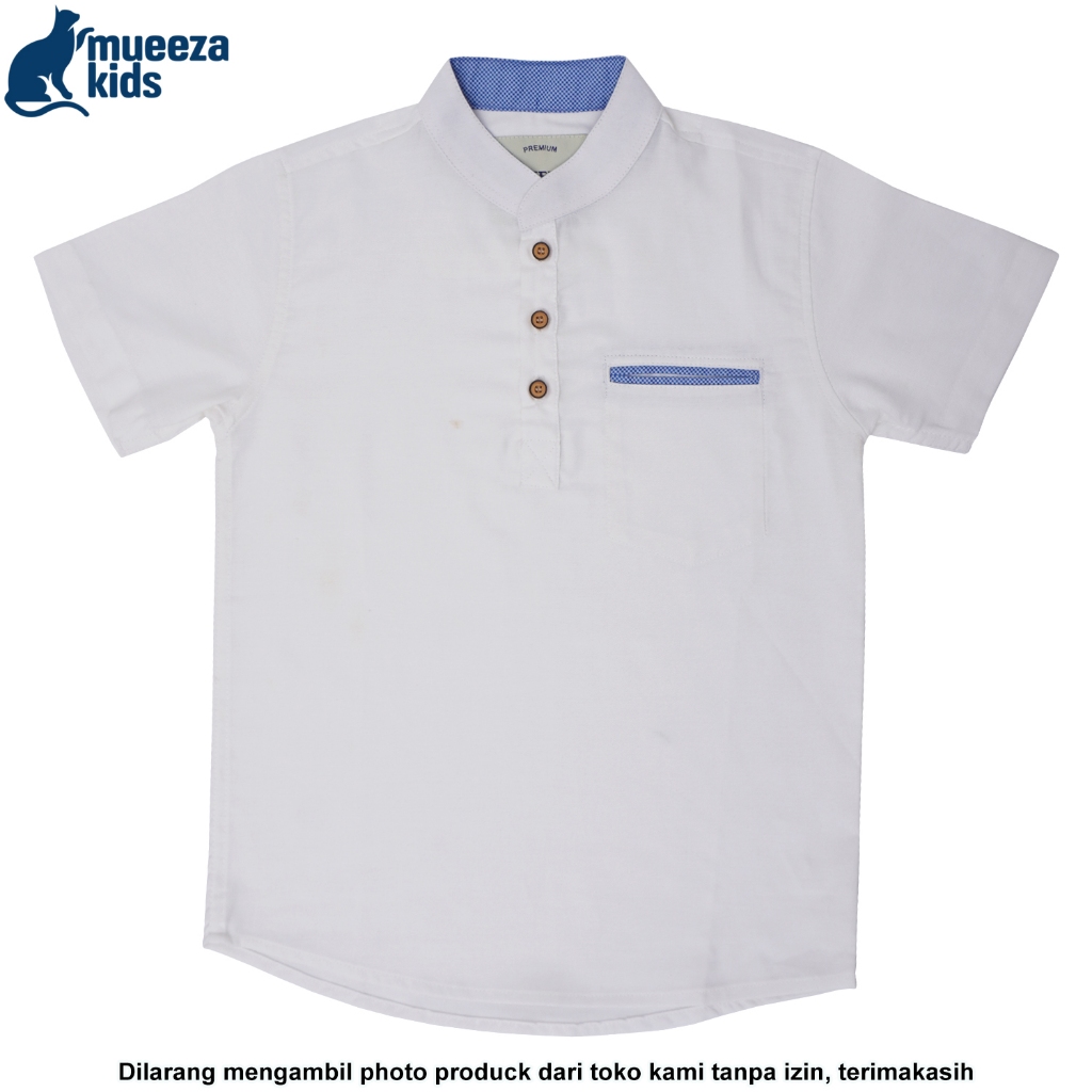 Kemko Casual Mueeza Linen Premium Kemeja Koko Pria