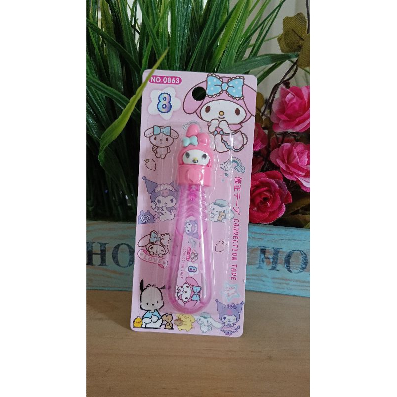 

SANRIO CORRECTION TAPE/ TAPE EX CINNAMOROL KUROMI MELODY POMPOMPURIN