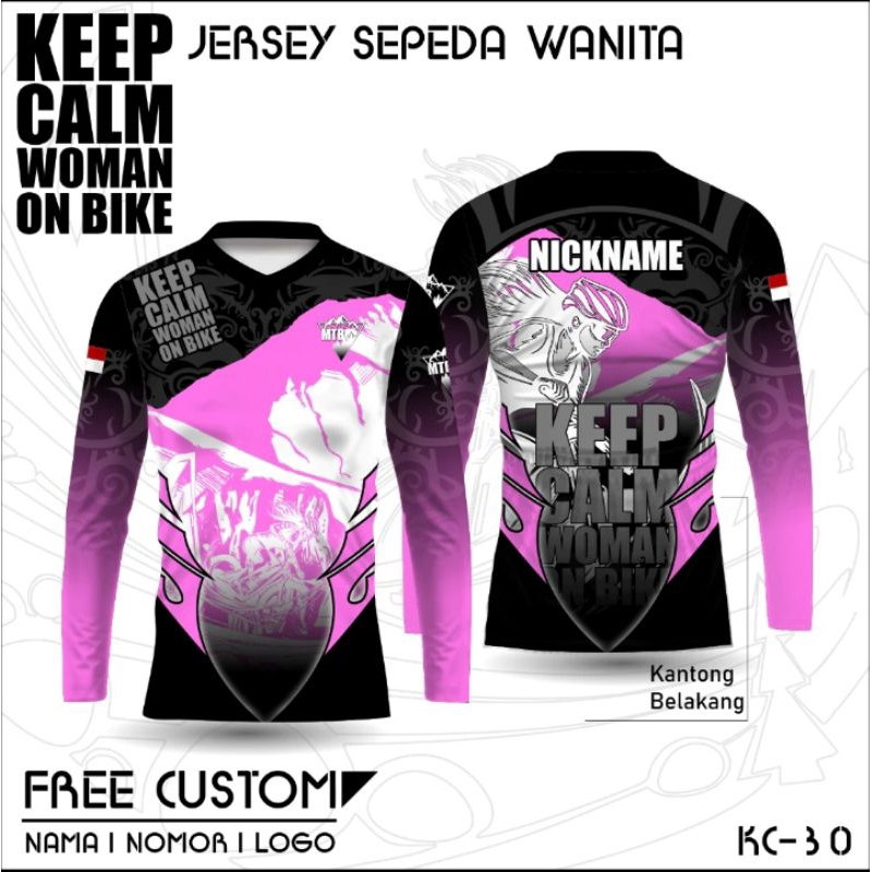 jersey sepeda wanita kaos baju sepeda wanita lengan panjang