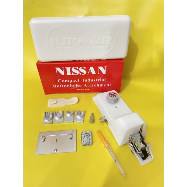 Alat Lubang Kancing NISSAN untuk mesin jahit hitam / mesin butterfly / jadul