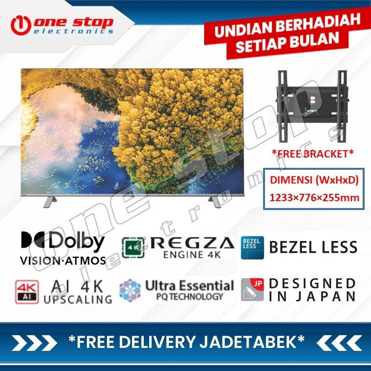 TOSHIBA 55C350LP 4K UHD HDR Smart Google TV 55 Inch 55C350