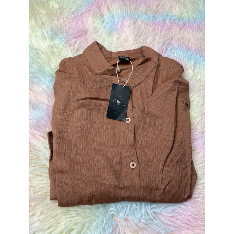 Slit Dress Basic Plain Outfix Original