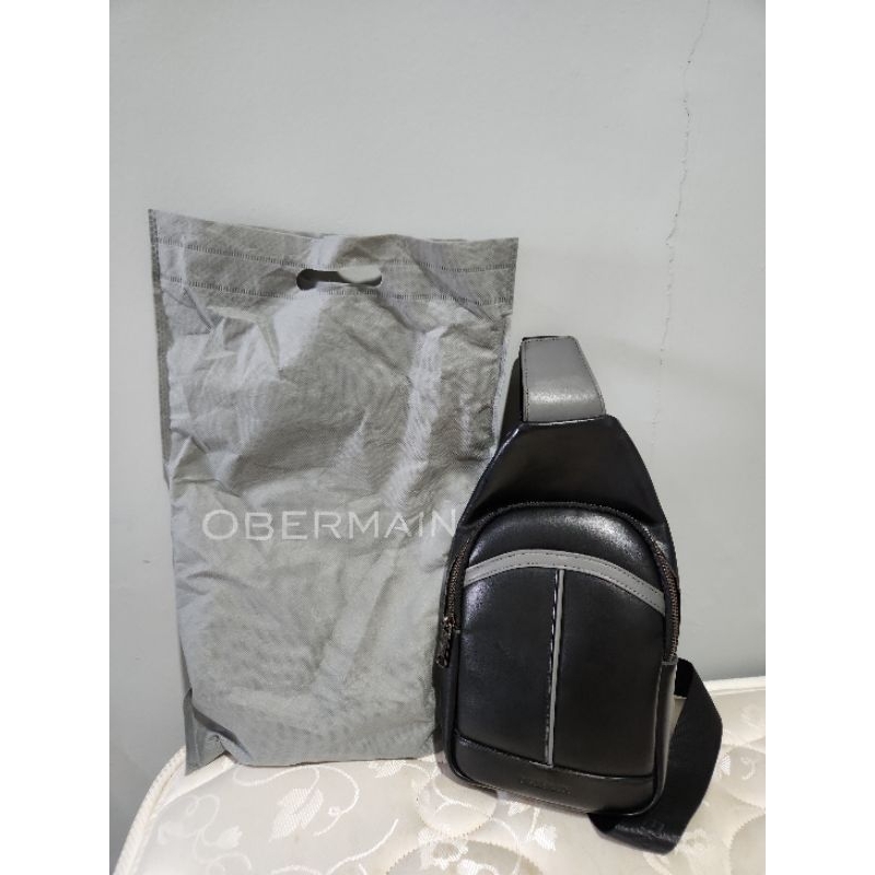 Obermain Black Sling Bag Preloved/ Second