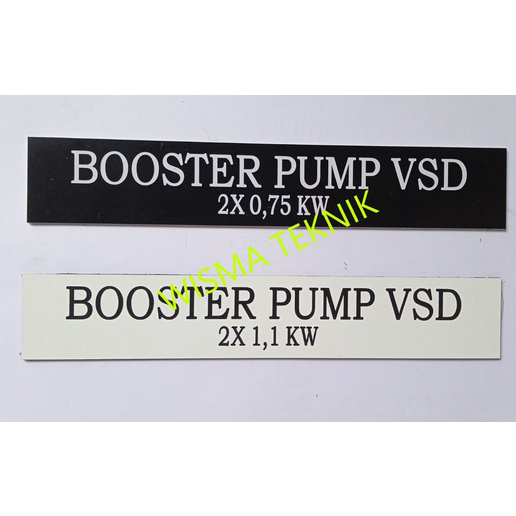 Nameplate Metal / Label Nama Panel Listrik WISTRA NPL30200