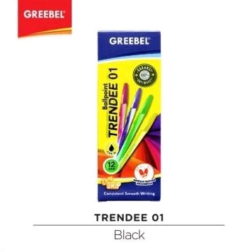 

Bulpen GREEBEL TRENDEE 01 Hitam (12pcs)