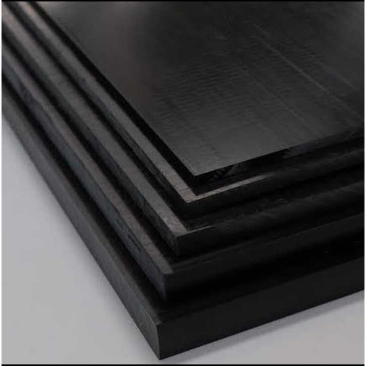 Nylon PE Hitam Lembaran 12mm x 30cm x 30cm Polyethylene Sheet