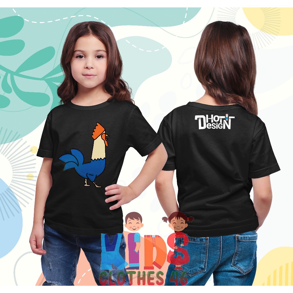 Kaos Anak Baju Anak Pakaian Anak Logo Ayam Dhot Design